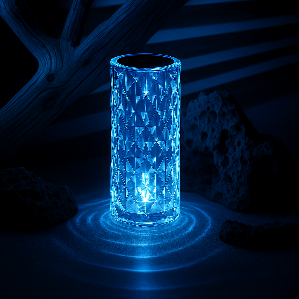 GlowElegance Luminated Crystal Vase: Illuminate Your Décor in Style