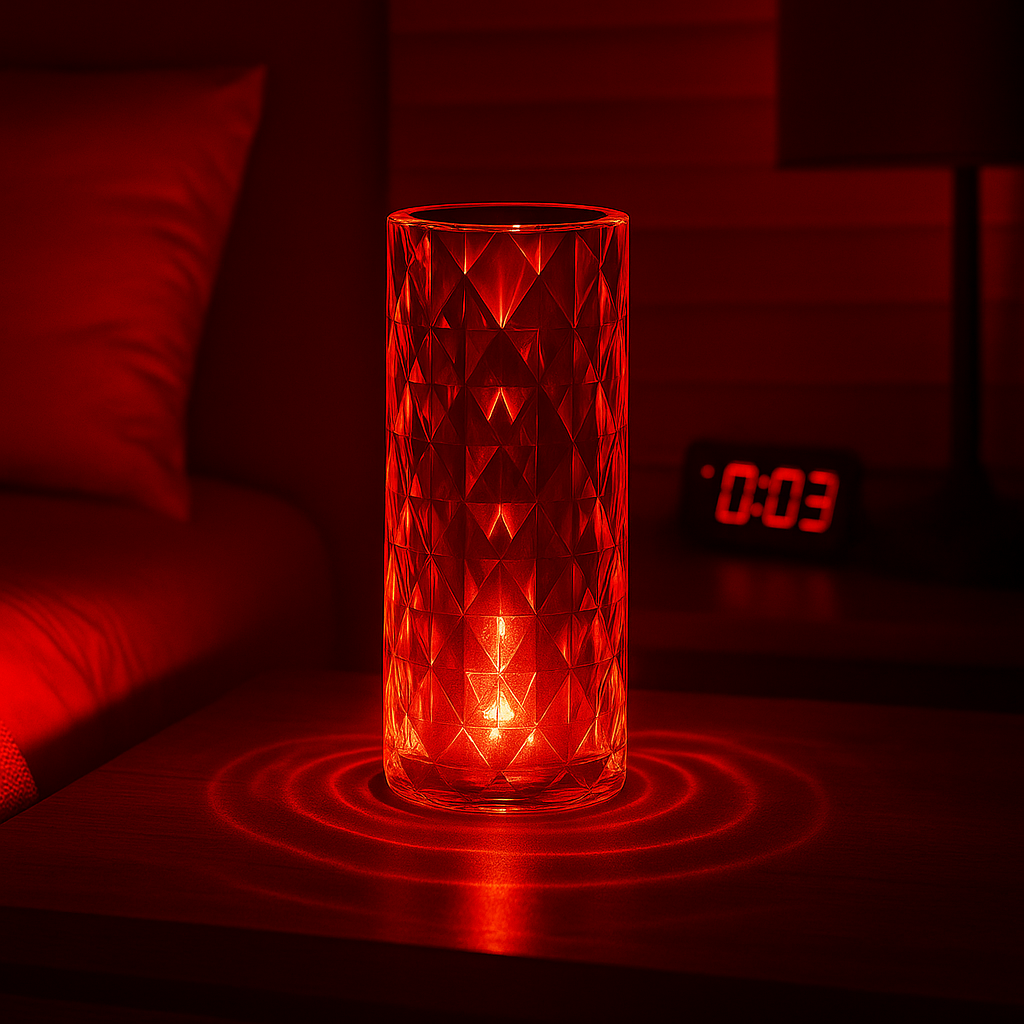 GlowElegance Luminated Crystal Vase: Illuminate Your Décor in Style