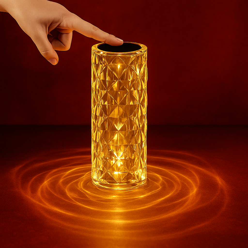 GlowElegance Luminated Crystal Vase: Illuminate Your Décor in Style