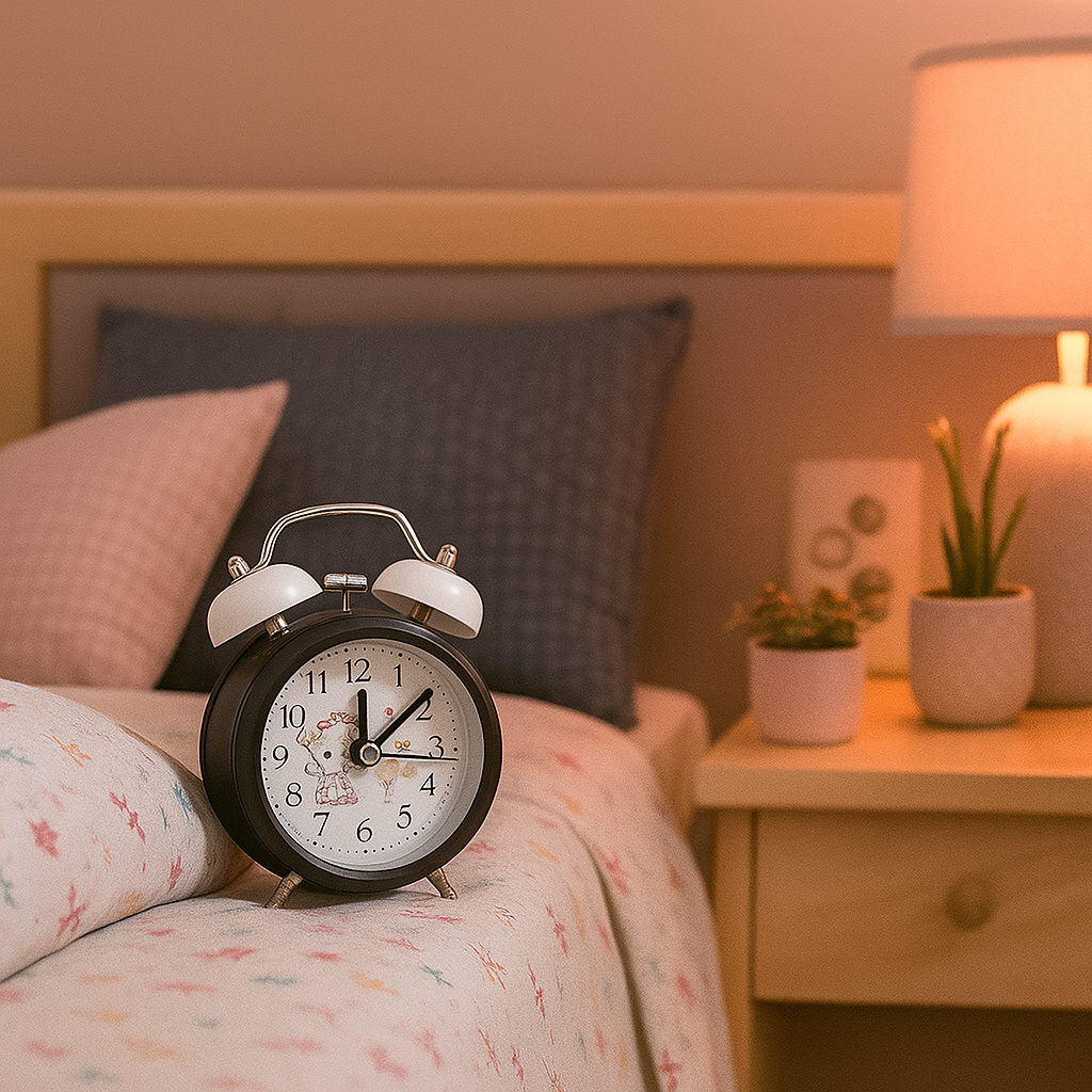 The New Stylish Mini Pink Alarm Clock for Home Decor