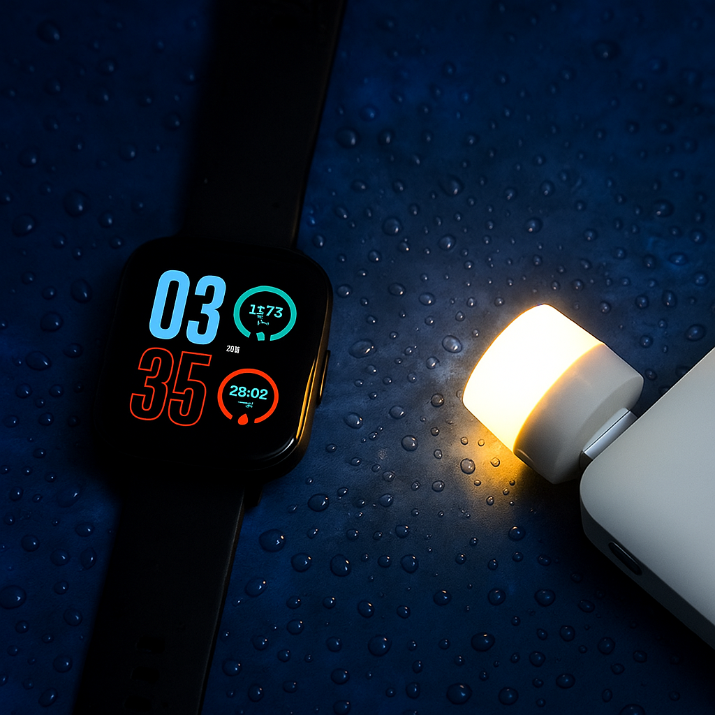 Glow Ease USB LED Night Light: Soft & Portable Illumination Anytime  pack of 9pcs
