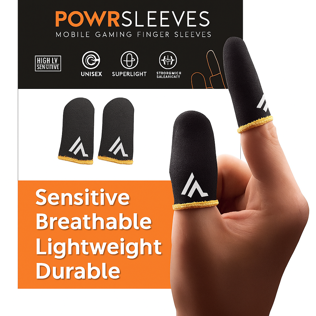 Precision Mobile Gaming Finger Sleeves for Ultimate Control
