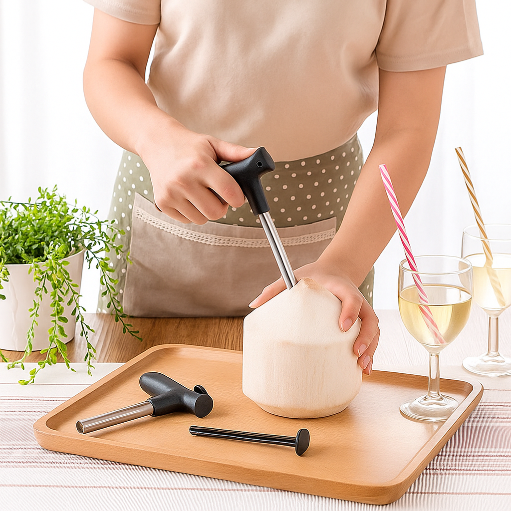 The Ultimate Easy & Safe Coconut Opener