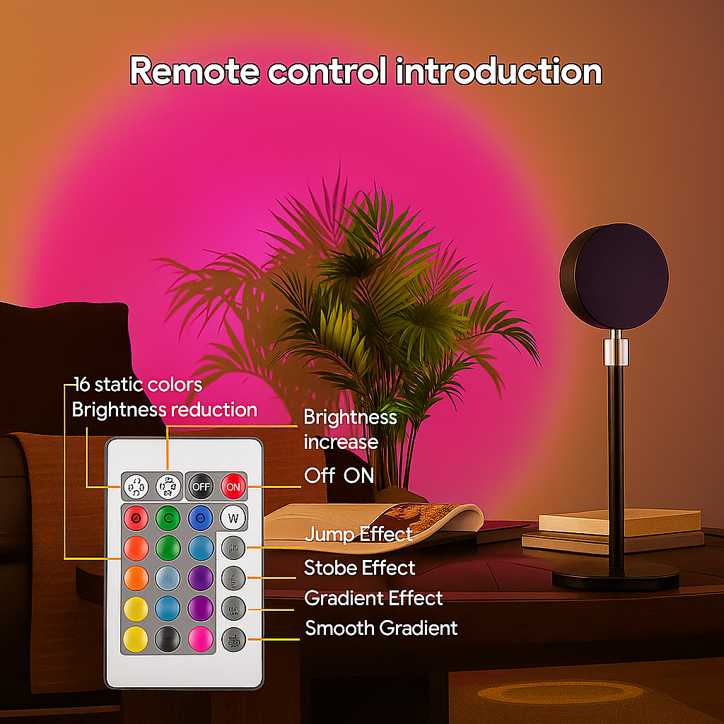Colorful Sunset Lamp for Stunning Ambience
