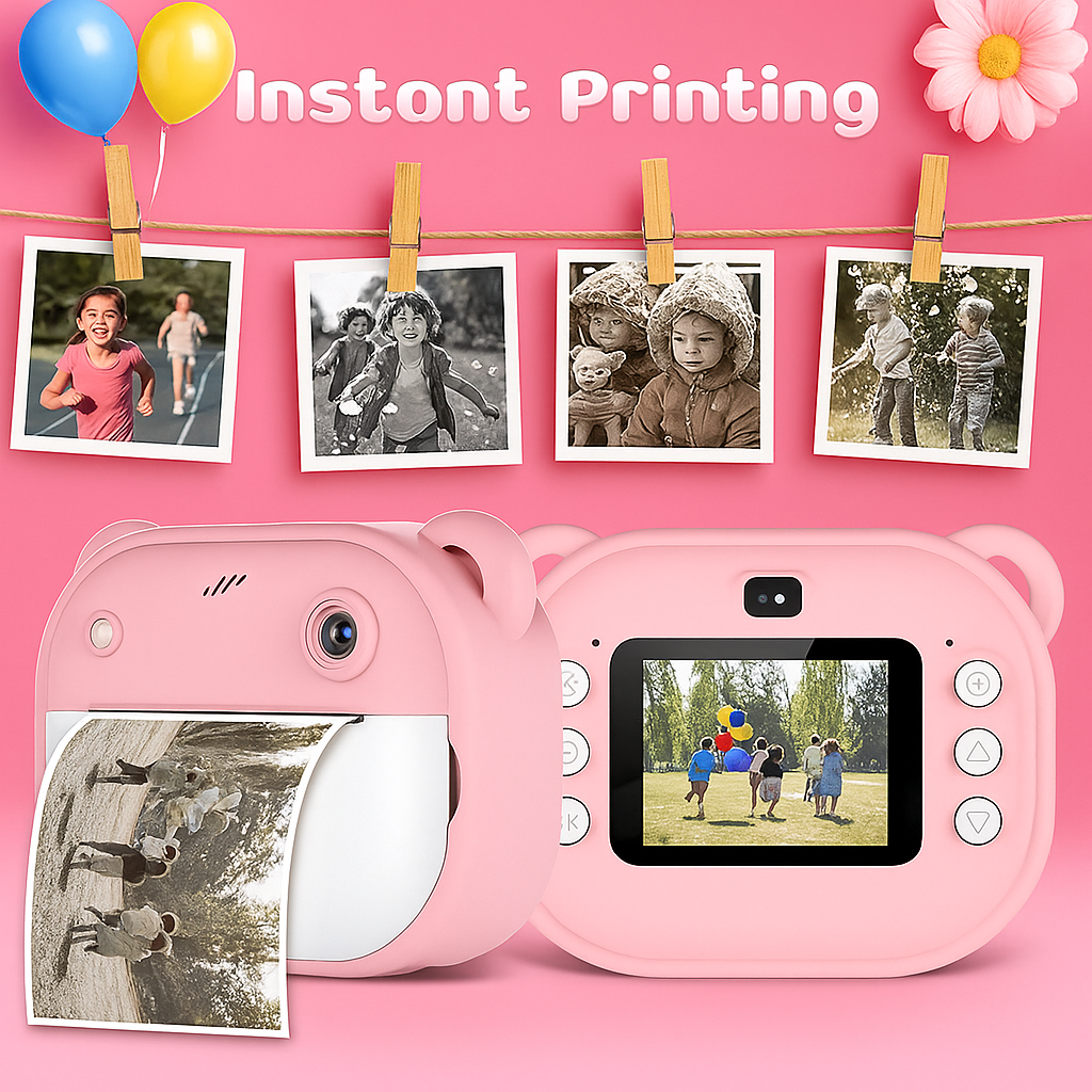 Mini Camera with Built-in HD Photo Printer – Pocket Friendly