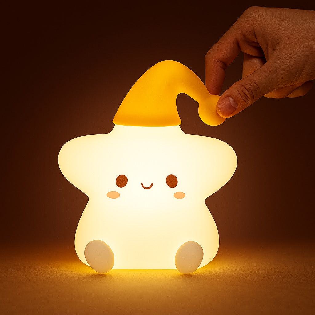 The New Silicone Moon Night Light | USB Rechargeable LED Lamp with 7-Color Changing Modes | Soft Silicone Nursery Lamp for Kids Bedroom Decor | Perfect Baby & Toddler Gift