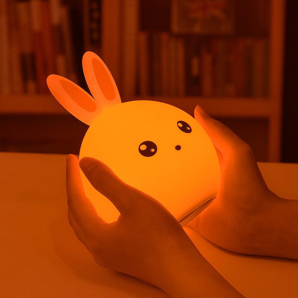 SnapKart Cute Bunny Night Light – Color Changing LED Lamp for Kids & Home Décor
