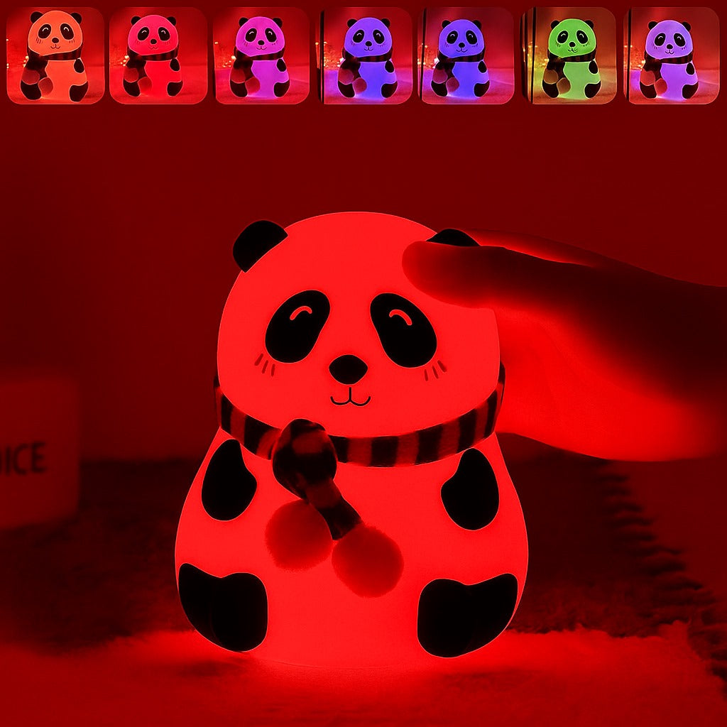 Title = The Adorable Mini Panda Lamp – 16 Color Home Decor Light