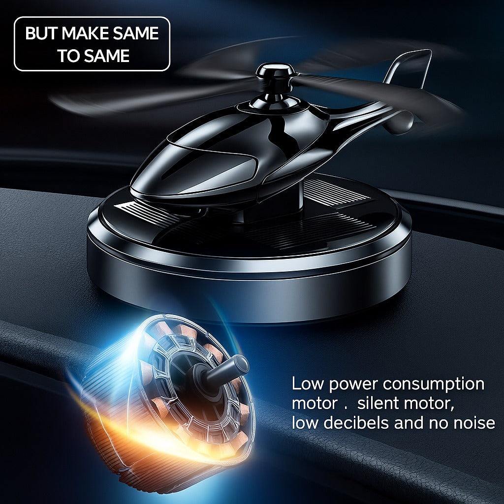 SkySpin Mini Helicopter: Car Dashboard Ornament for Style &amp; Fun