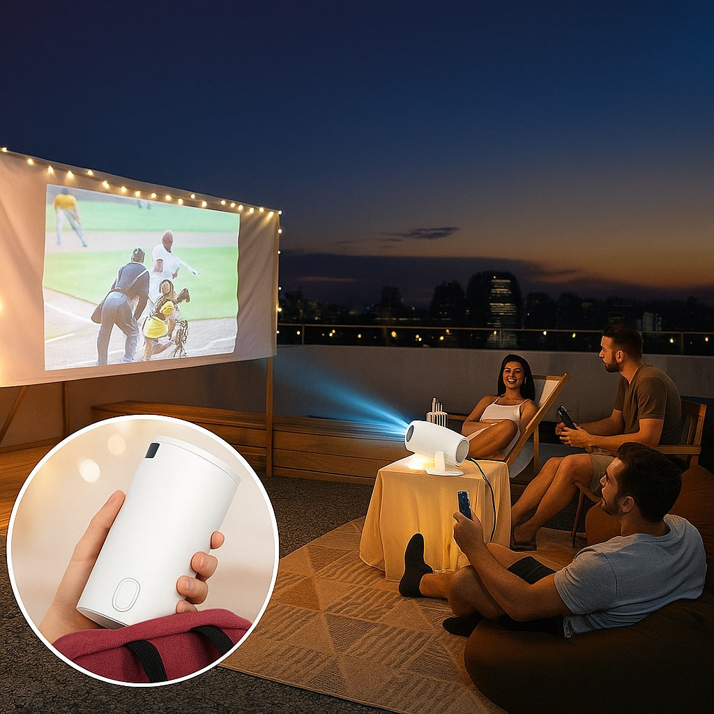 BrightBeam 720P Mini Projector: Big Screen Entertainment in Your Pocket