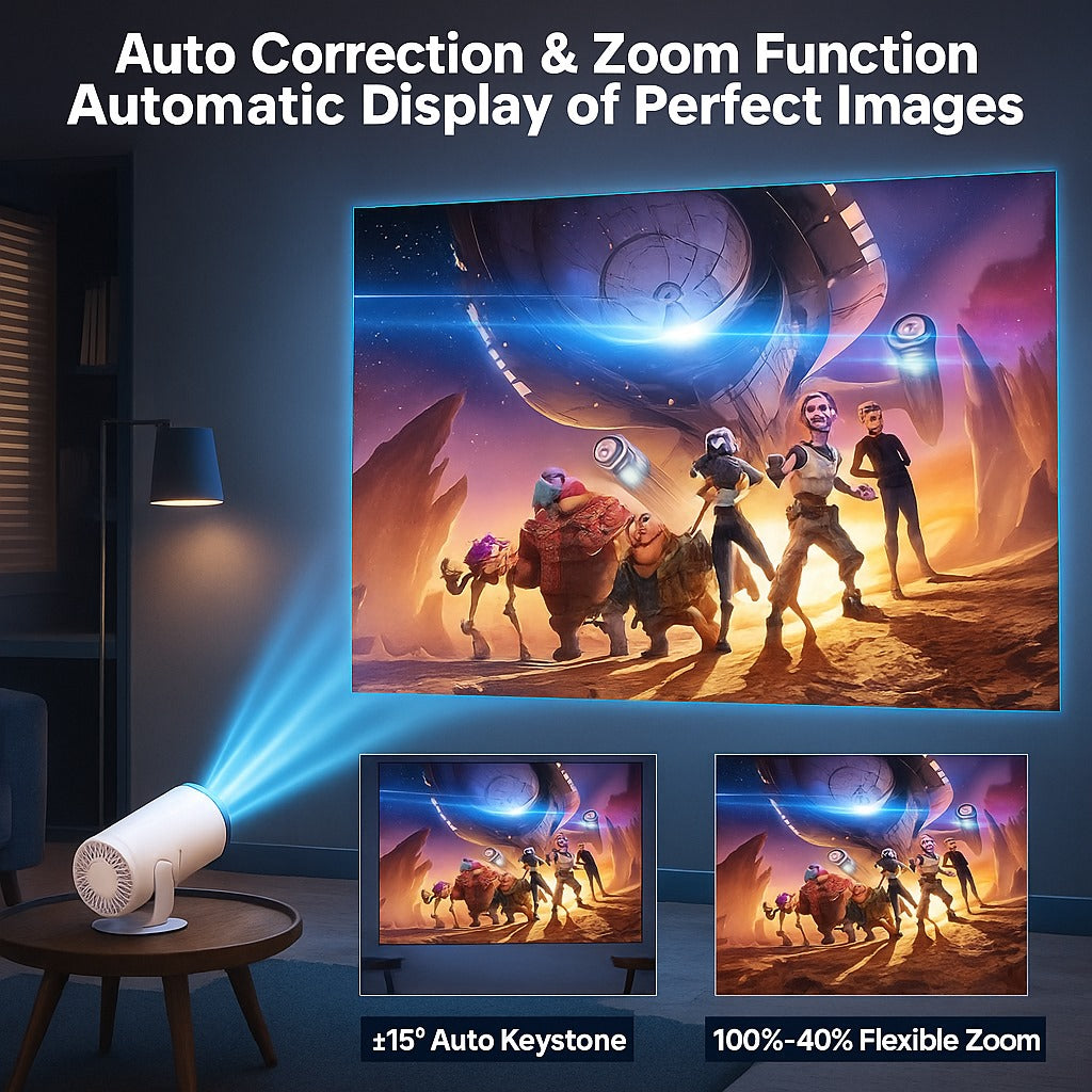 BrightBeam 720P Mini Projector: Big Screen Entertainment in Your Pocket