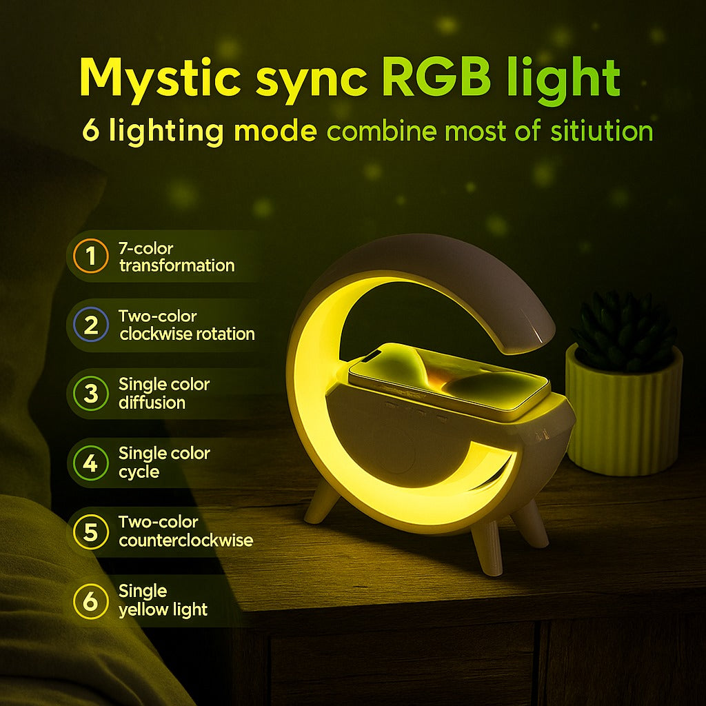 RGB Light Bluetooth Speaker | Portable 5W Wireless Speaker with LED Mood Lighting