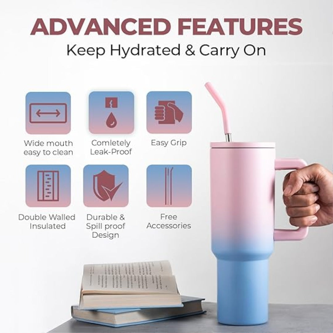 The New Stainless Steel Tumbler – Hot & Cold Vacuum Insulated Bottle "water Bottal "