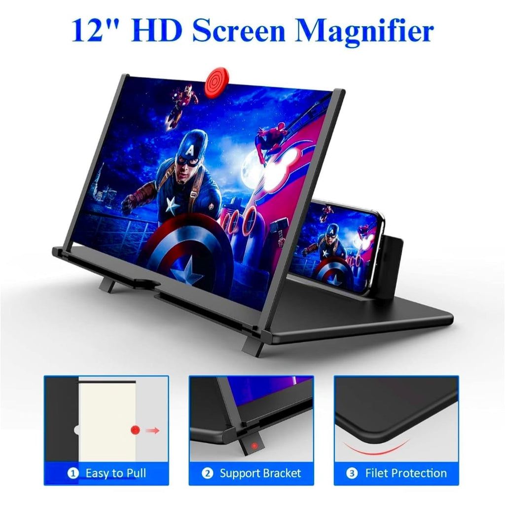 Mobile Phone Screen Enlarger – 3D HD Viewing Stand