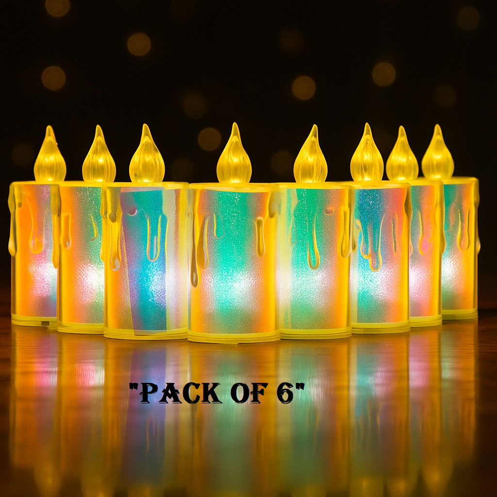 The New Mini LED RGB Candles – Pack of 6 for Home Décor